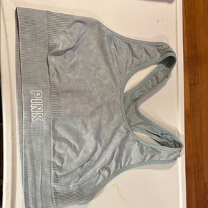 PINK Victoria's Secret Light Blue Sports Bra